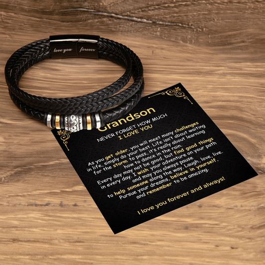 Grandson Noir Bond Bracelet gift - additional supplier product photograph