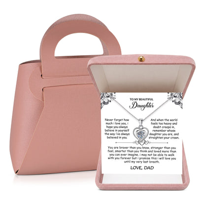 Personalized daughter necklace for birthday and graduation