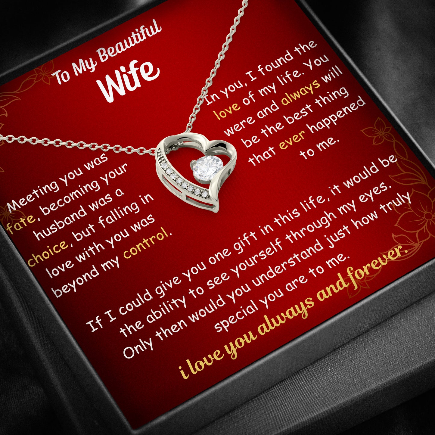 Love of My Life Necklace - Personalized Sign-Off