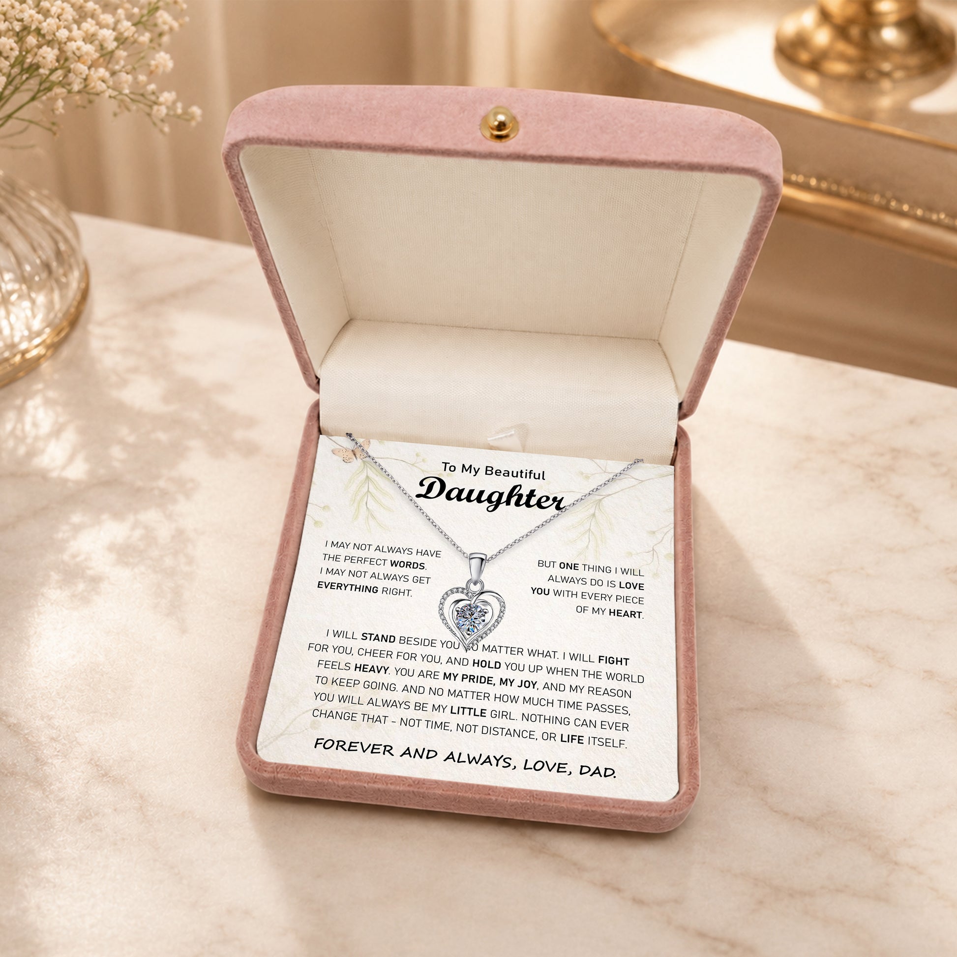 Necklace care tips: remove before showering, sleeping, or exercising