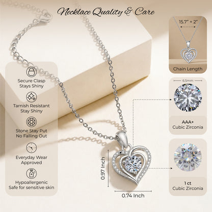 Personalized daughter necklace for birthday and graduation