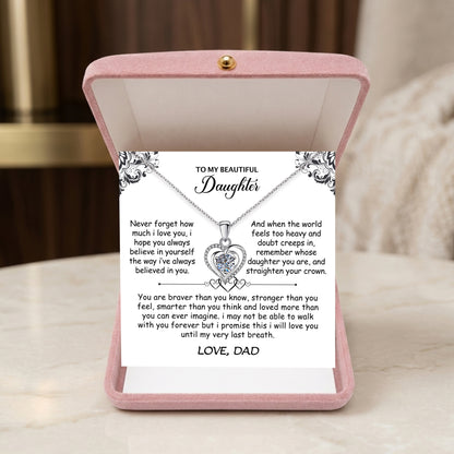 What's included: necklace, personalized card, box, bag, cloth