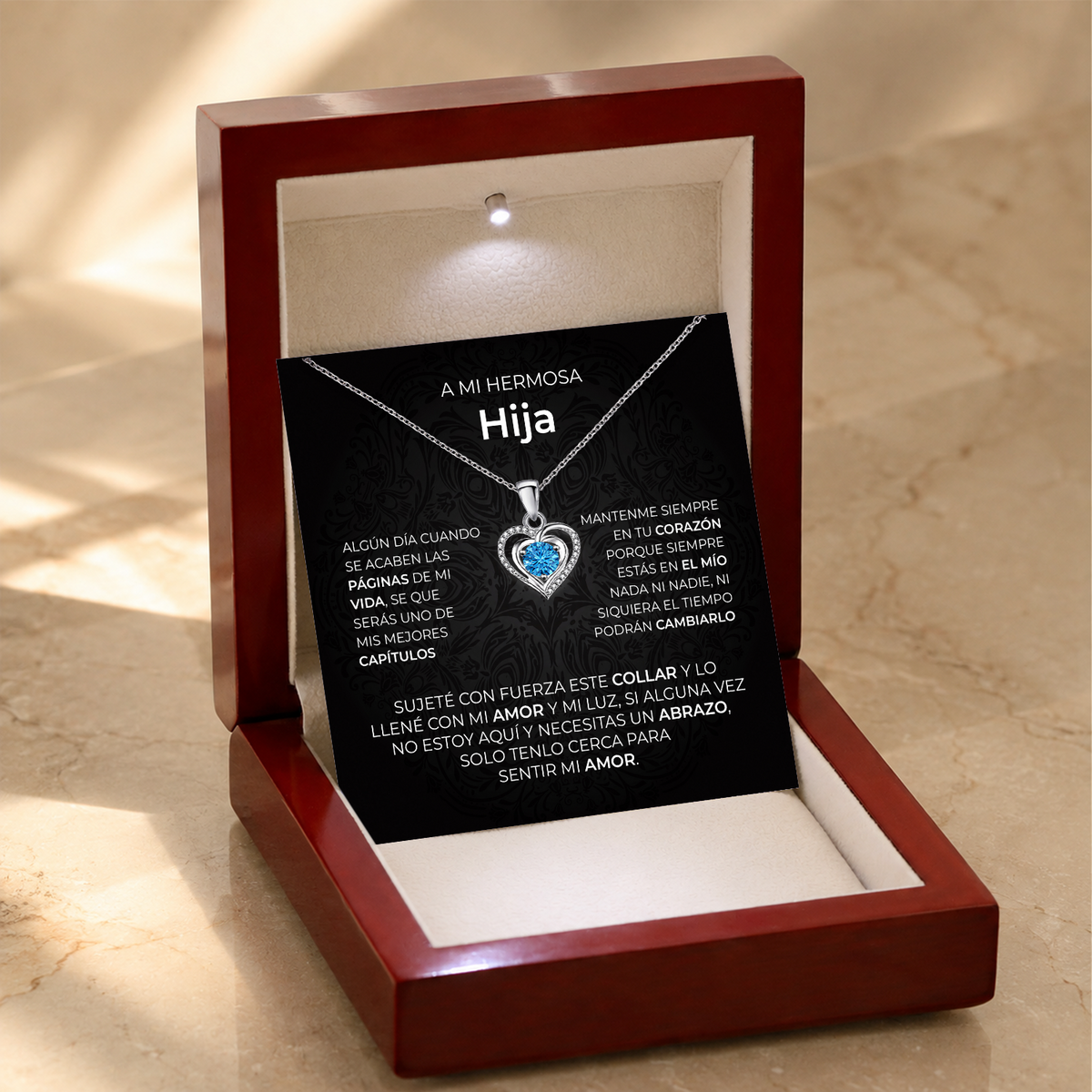 Hija Lumen Heart Necklace gift - additional supplier product photograph