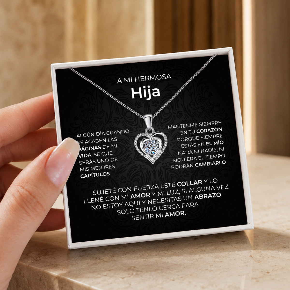 Hija Lumen Heart Necklace gift - additional supplier product photograph