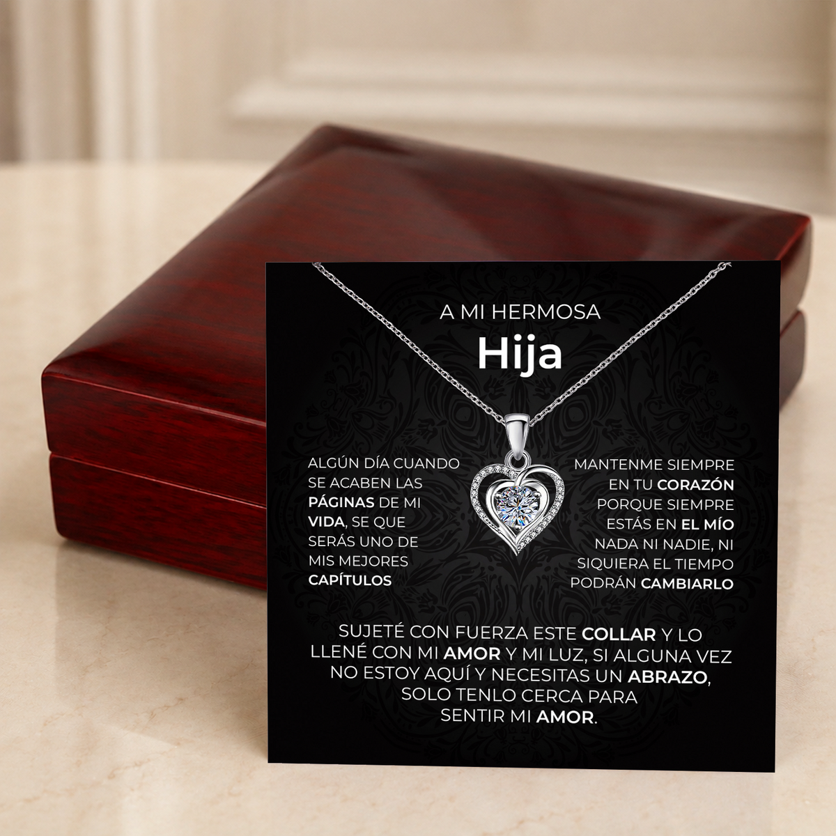 Hija Lumen Heart Necklace gift - additional supplier product photograph