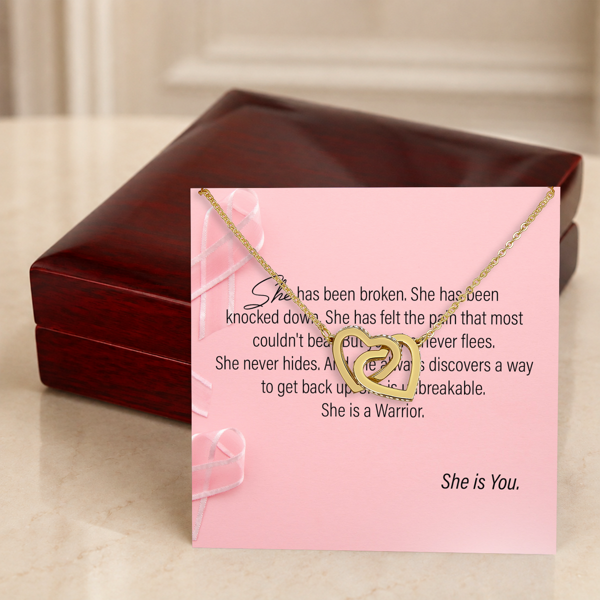 Strong Woman Two as One Necklace gift - additional supplier product photograph