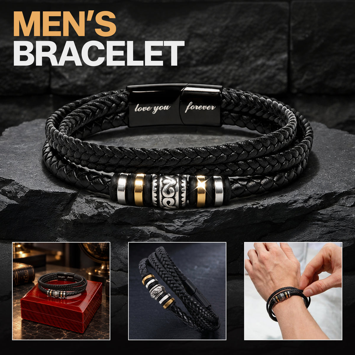 To My Son Bracelet - Personalized Sign-Off