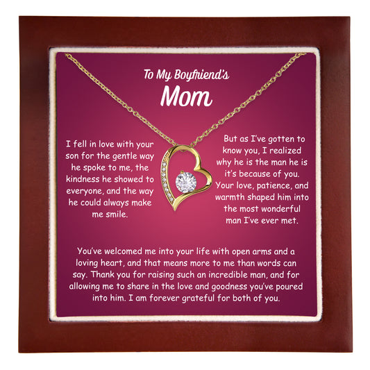 To My Boyfriend’s Mom Necklace | Future Mother-in-Law Gift