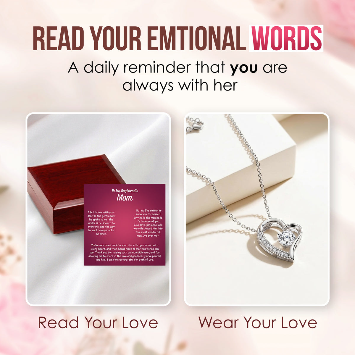To My Boyfriend’s Mom Necklace | Future Mother-in-Law Gift