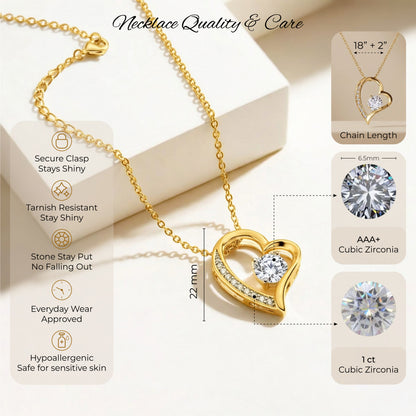 Necklace styled for birthday, graduation, and holiday giving