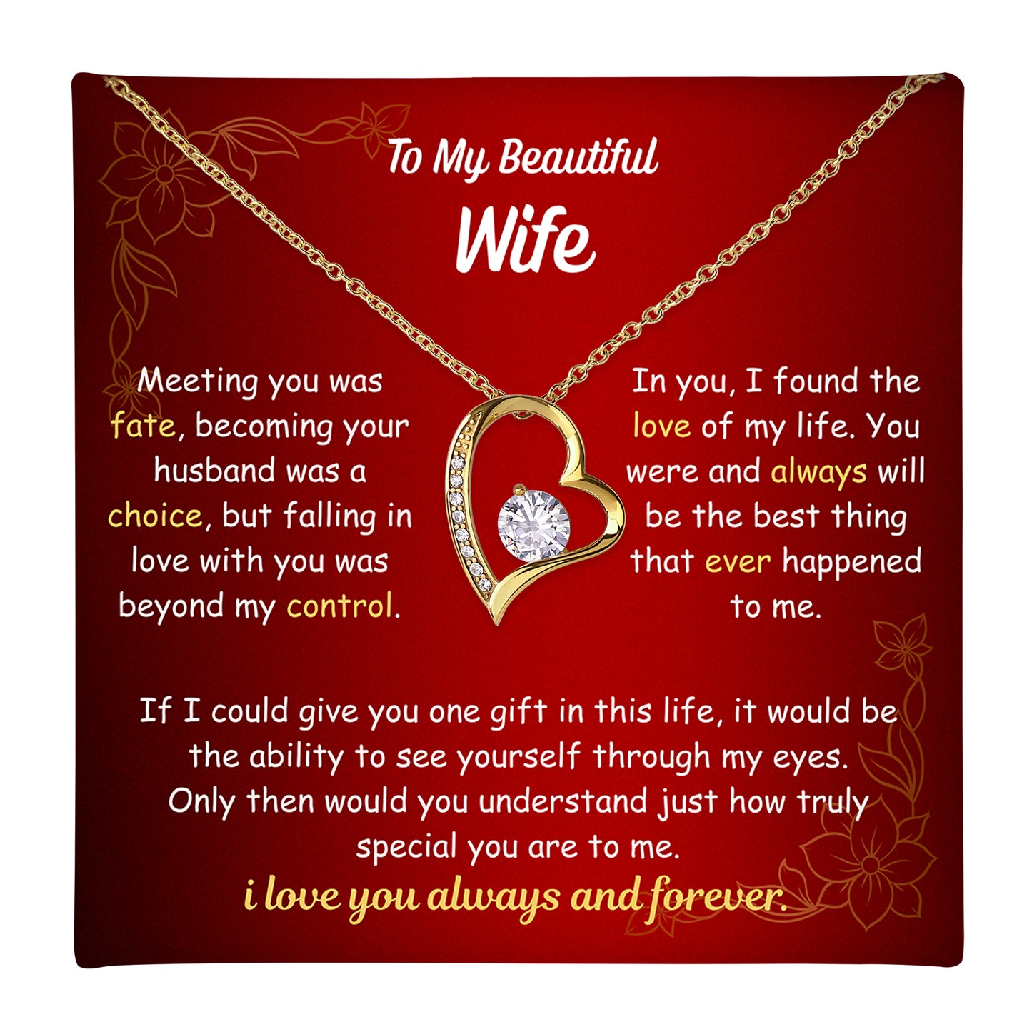 Love of My Life Necklace - Personalized Sign-Off