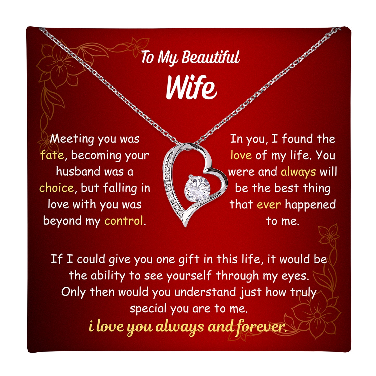 Love of My Life Necklace - Personalized Sign-Off