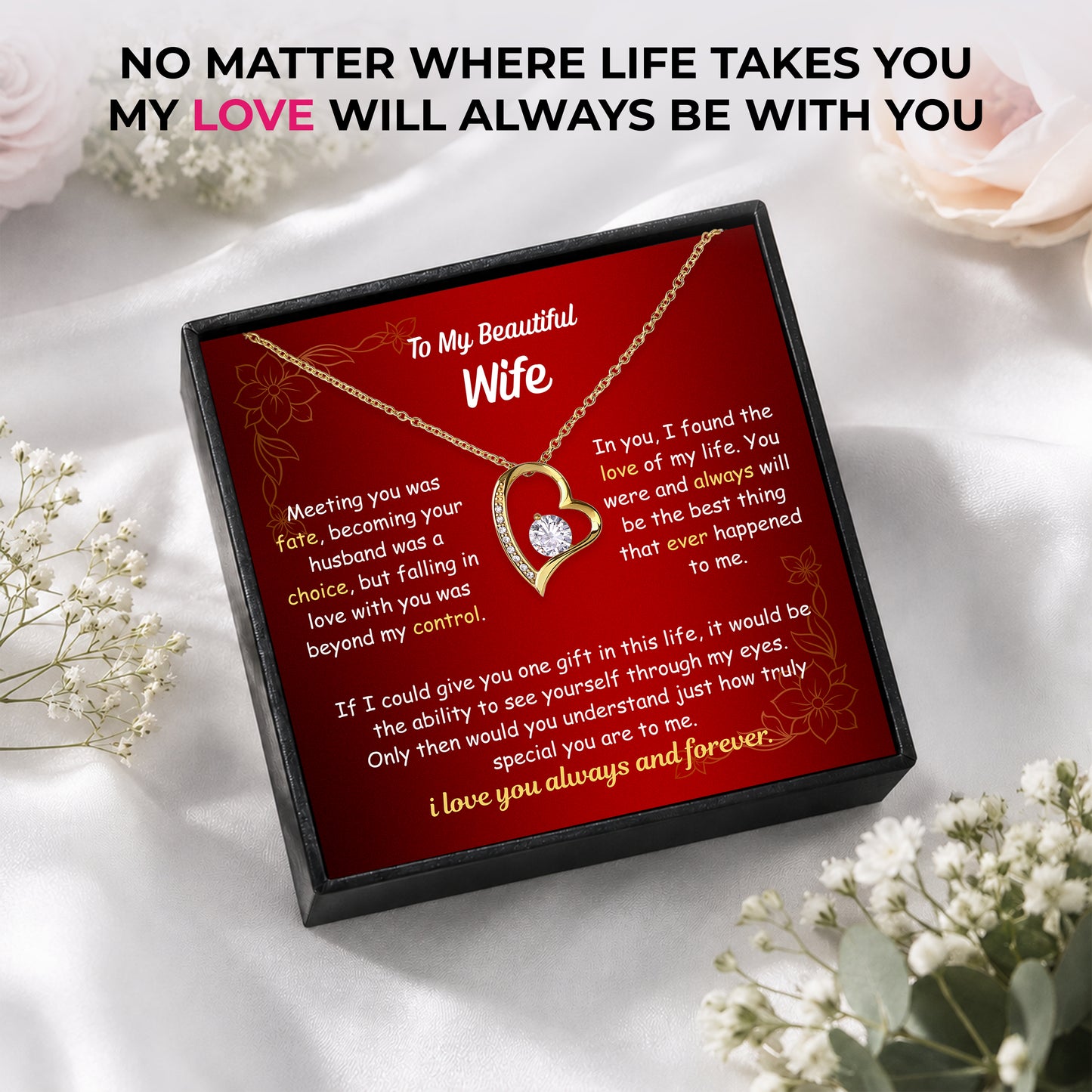 Love of My Life Necklace - Personalized Sign-Off