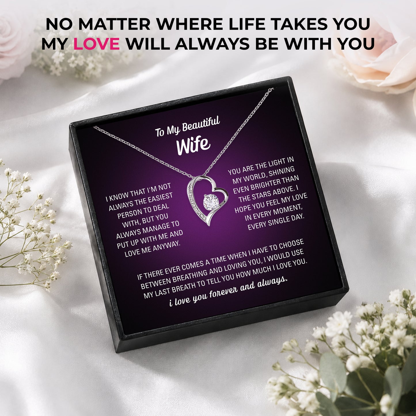 My Light Wife Necklace - Personalized Sign-Off