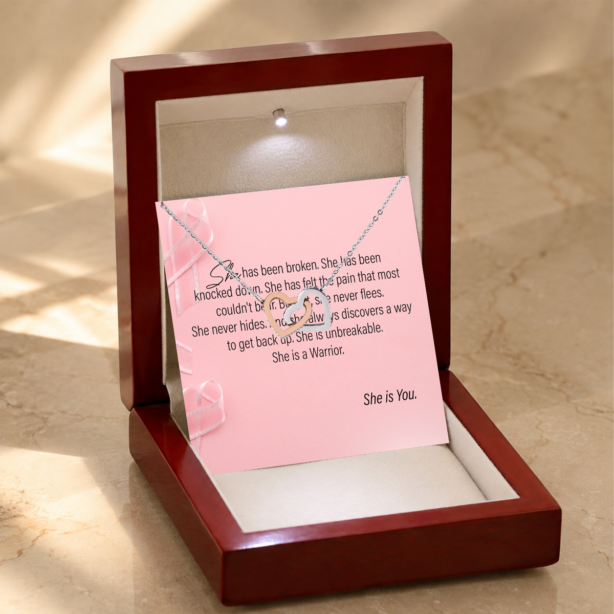 Strong Woman Two as One Necklace gift - additional supplier product photograph