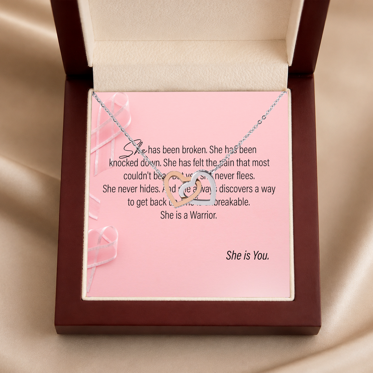 Strong Woman Two as One Necklace gift - additional supplier product photograph