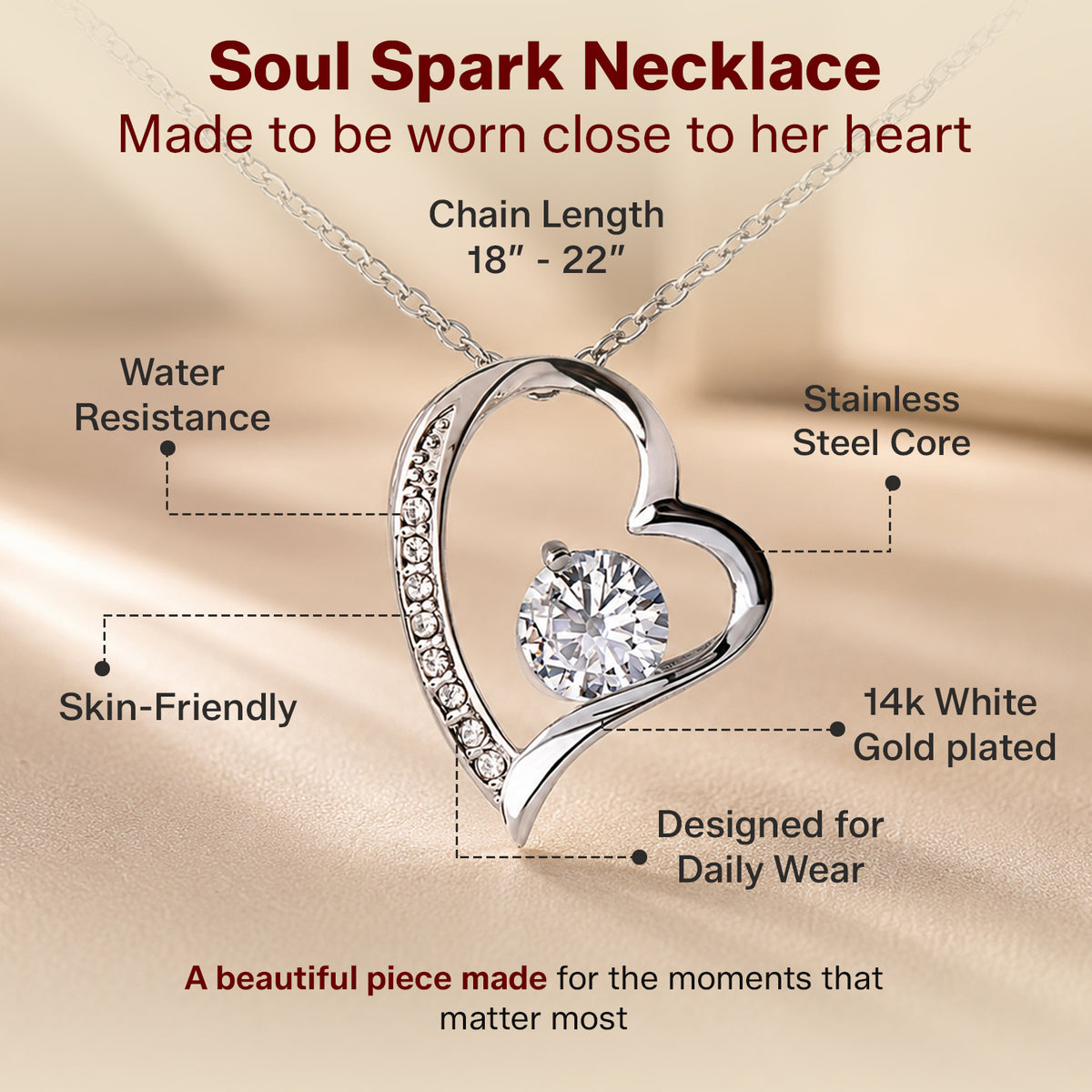 Soulmate Soul Spark Necklace gift - additional supplier product photograph