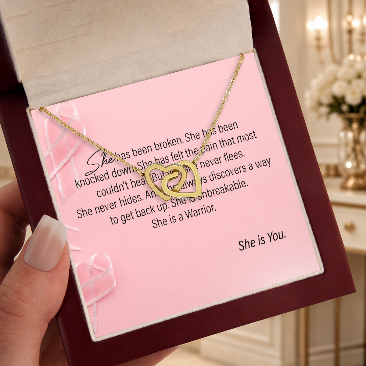 Strong Woman Two as One Necklace gift - additional supplier product photograph