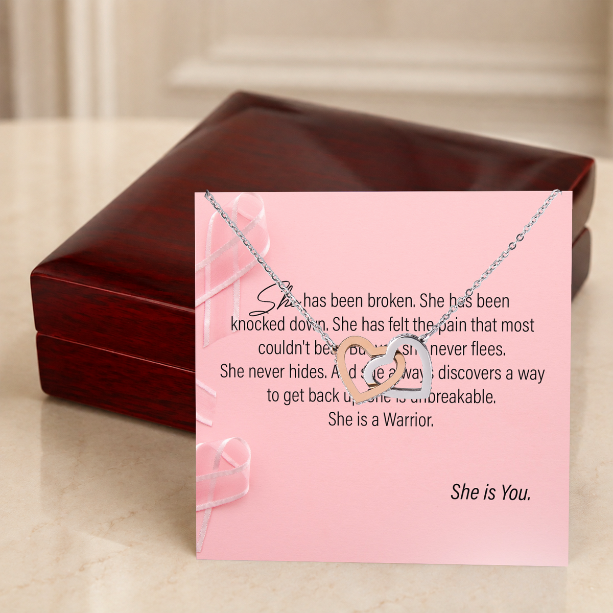 Strong Woman Two as One Necklace gift - additional supplier product photograph