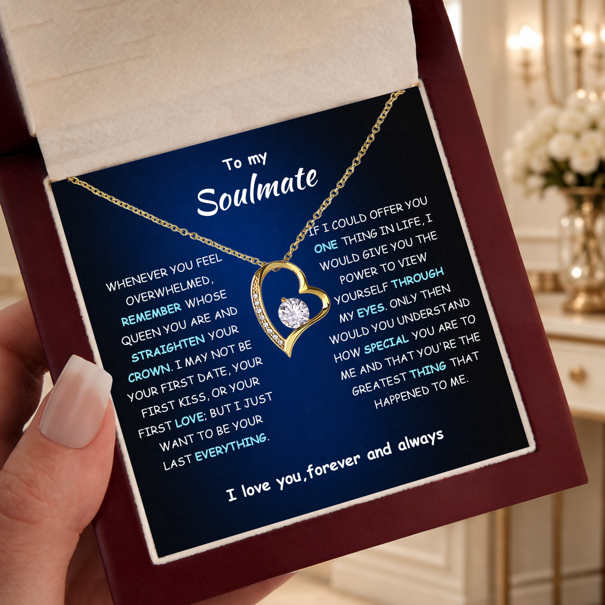 Soulmate Soul Spark Necklace gift - additional supplier product photograph