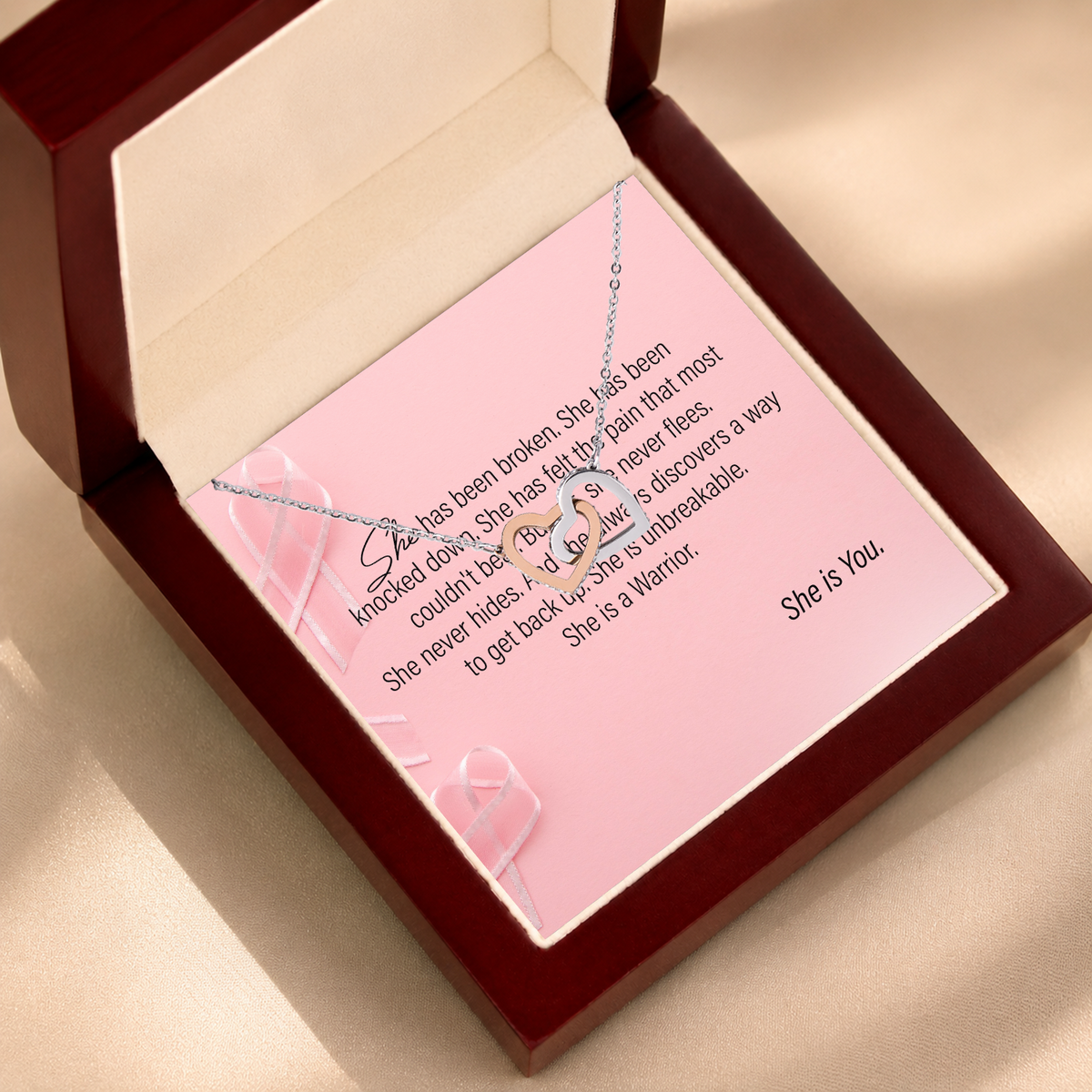 Strong Woman Two as One Necklace gift - additional supplier product photograph